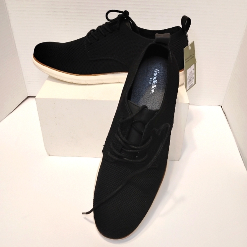 Goodfellow & Co Men's Lace Up Oxford Loafer Sneaker Soles Black Shoes Sz 7